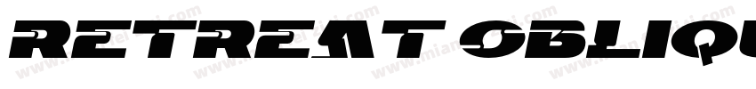 Retreat Oblique字体转换